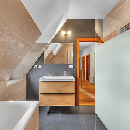 In Czechia With Heated Pool & Mountain Views Villa Vidochov